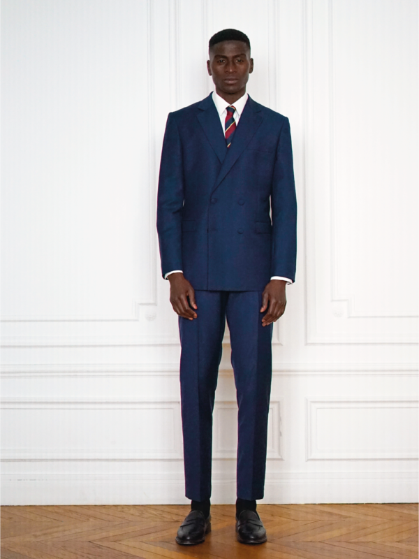 Tailor-Made Navy Blue Double-breasted Suit - Double-Breasted Suit | Rives Paris ©