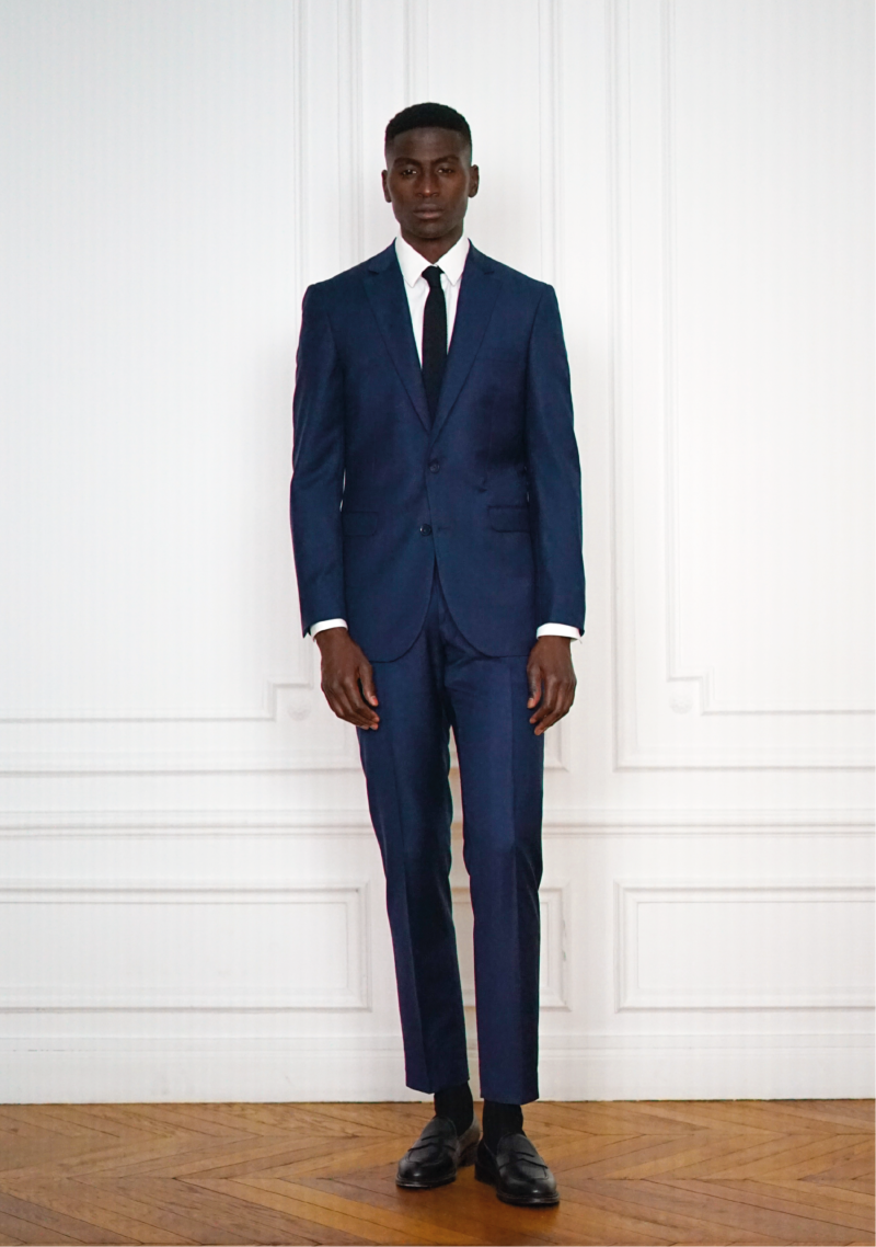 Tailor-Made Navy Blue Suit - 2 Piece Suit | Rives Paris ©