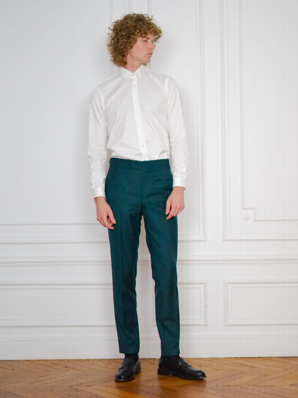 Pantalon Sur-Mesure Vert - Pantalon Classique | Rives Paris ©