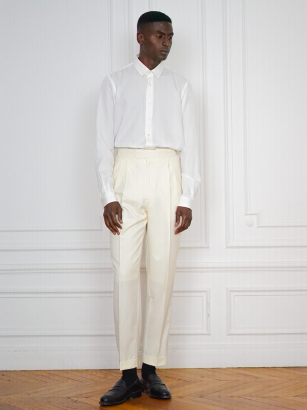 Chemise Large Sur-Mesure Off-White | Rives Paris ©